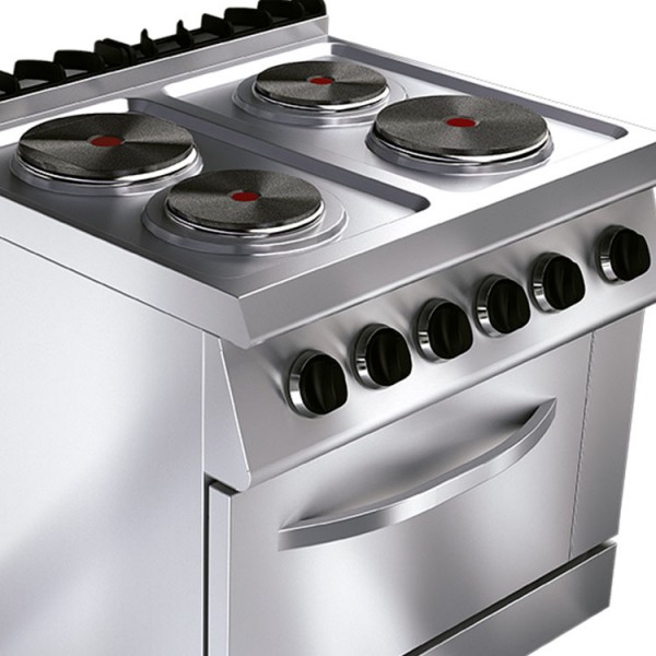 COCINA ELECTRICA 4 PLATOS CON HORNO